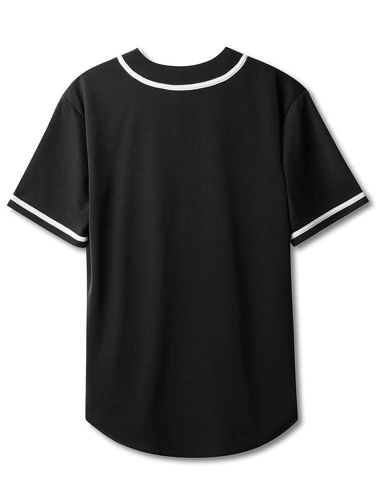 ★TRAVEL★ Stella Uniform Baseball Short Sleeve Shirt Black MENS BRYAN CAMP COLLAR SHORT SLEEVE SHIRT - B6Q581F200
